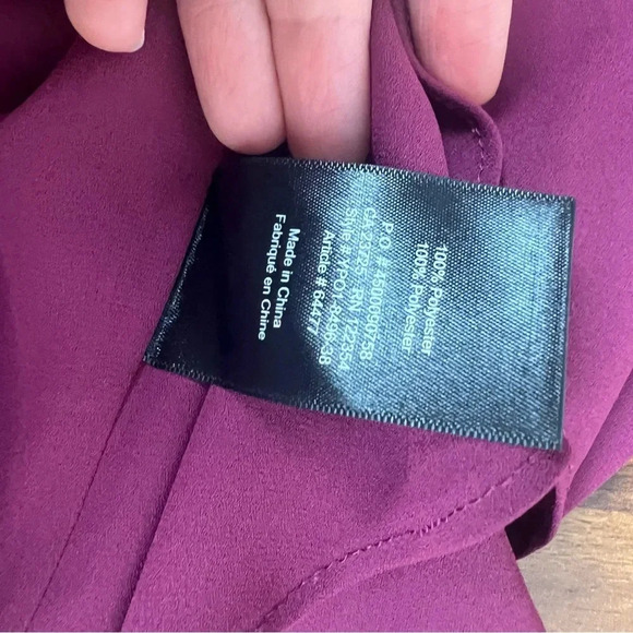 Aritzia Babaton Wallace Red Maroon Short Sleeve Wrap Dress Size XS B37 - Picture 7 of 8